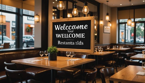 Stylez votre accueil : idées de signalétique pour restaurant